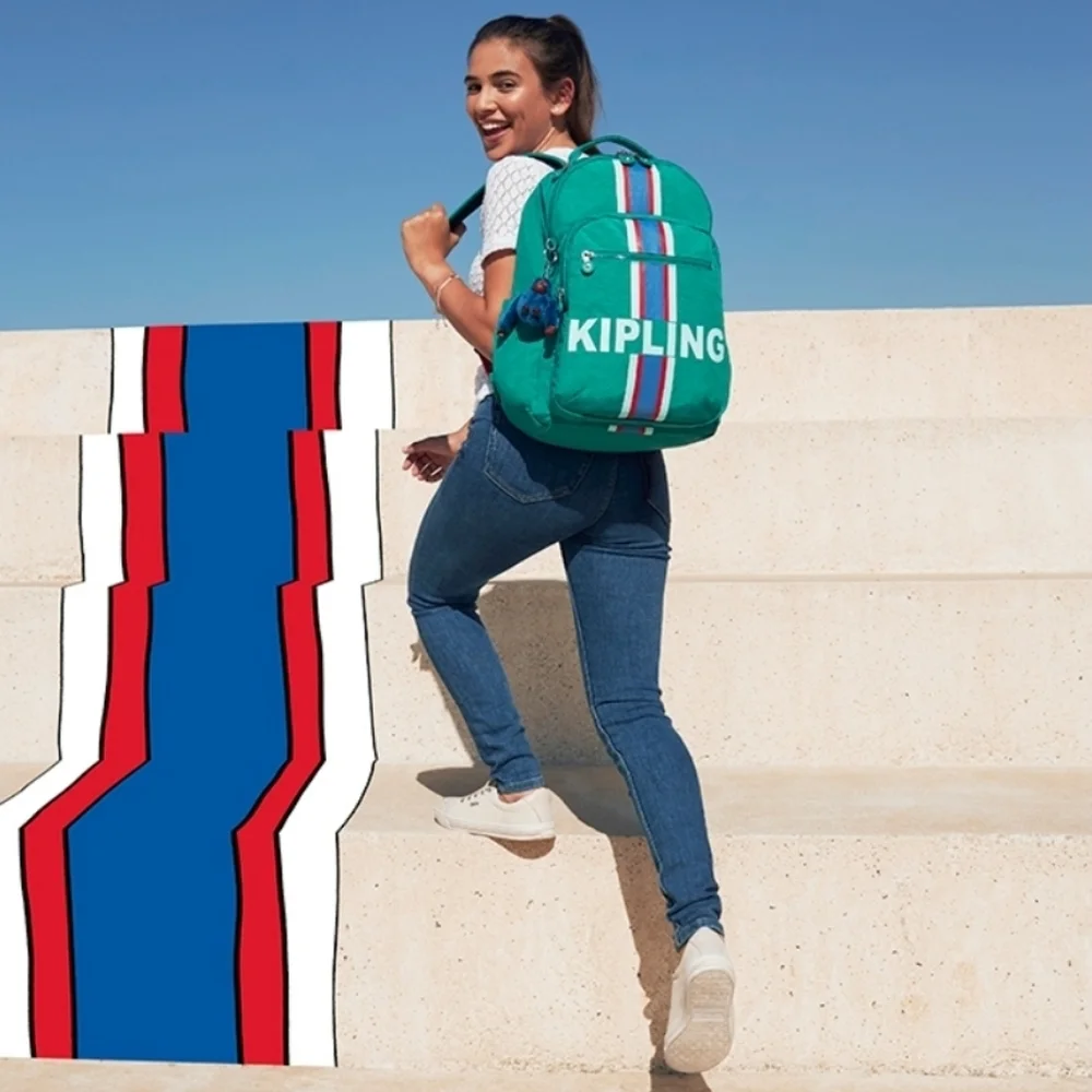 KIPLING SEOUL PINE GREEN BACKPACK 15inch